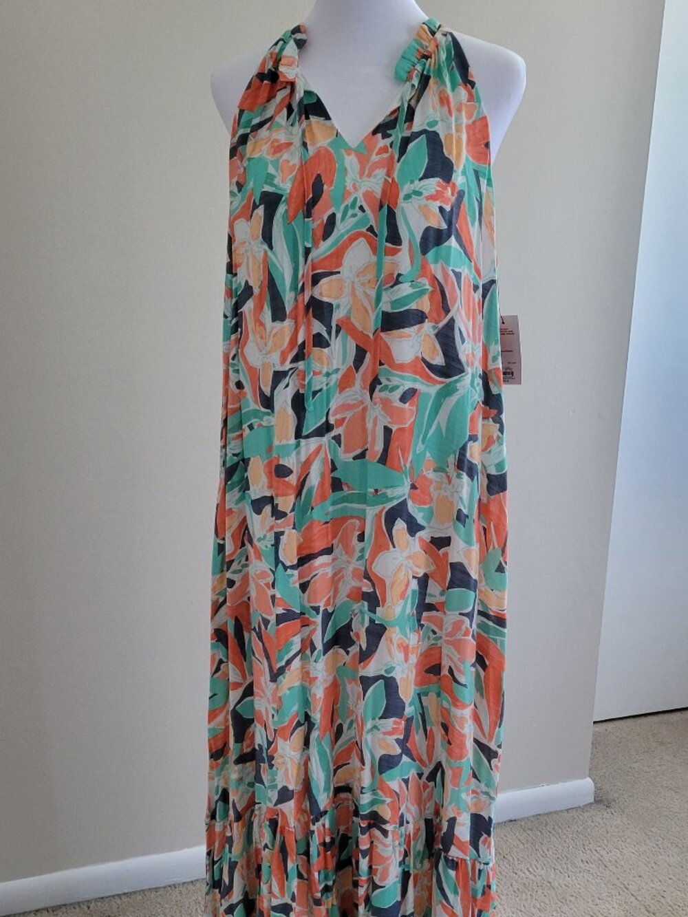 Nine West Tiered Floral Maxi Dress